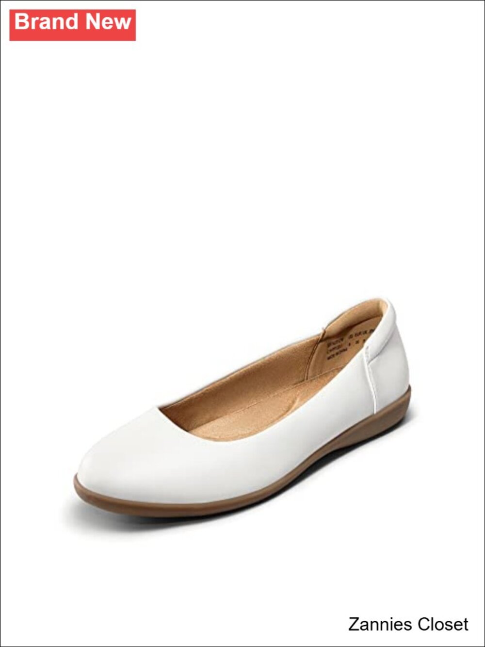 ✨ DREAM PAIRS Women's Comfortable Dressy Work Ballet Flats - PU, Round Toe,